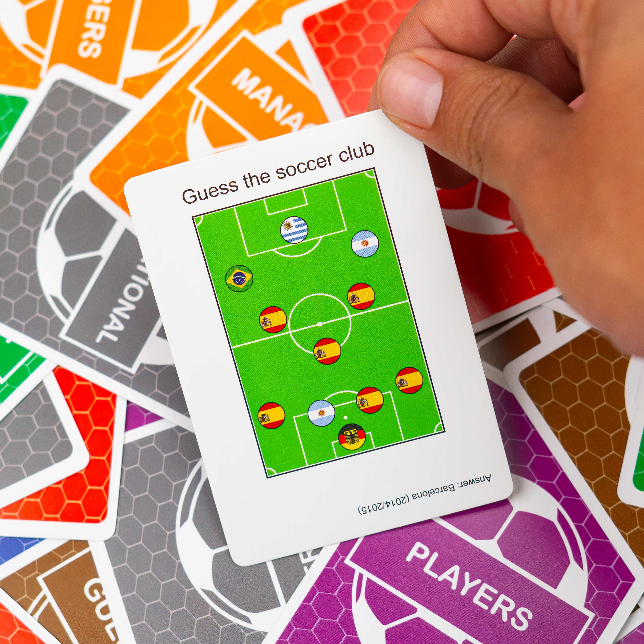 Friends competing at trivia